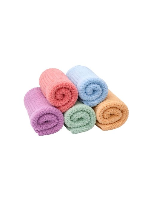 Színes mikroszálas kendők 5 darabos készlet 30x30 cm konyhai és otthoni tisztításhoz