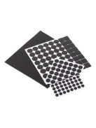 öntapadós filc bútorvédő készlet 133 darabos, különböző méretű és formájú párnákkal, padlóvédelemhez