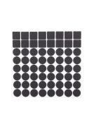 öntapadós filc bútorvédő készlet 133 darabos, különböző méretű és formájú párnákkal, padlóvédelemhez