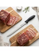 37 cm hosszú rozsdamentes sonka és gyros szeletelő kés, INOX pengével