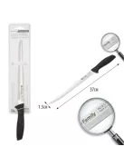 37 cm hosszú rozsdamentes sonka és gyros szeletelő kés, INOX pengével