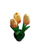 Cserepes mű tulipán 22 cm