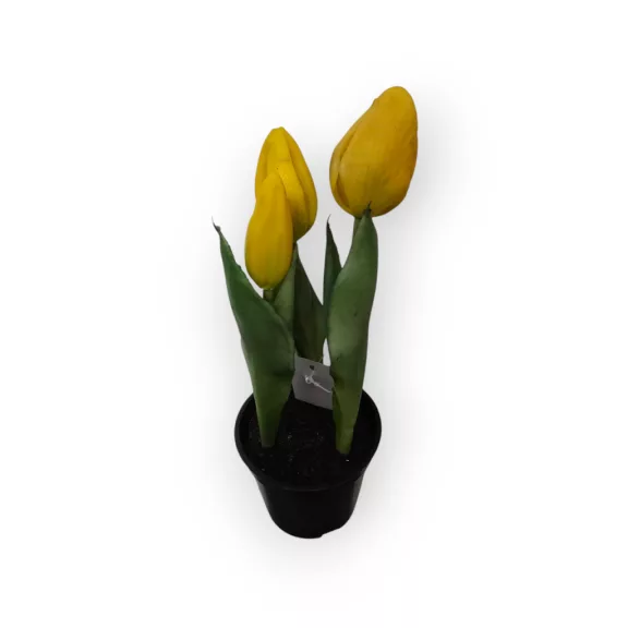 Élethű mű tulipán – Tartós és elegáns dekorációs cserepes virág