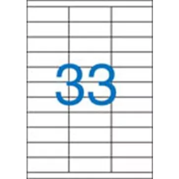 Nyomtatható öntapadó etikett A/4-33db/ív