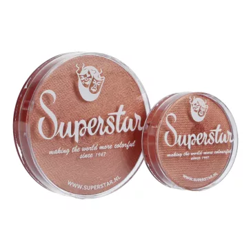 Superstar Aqua Arcfesték Rose Peach színben, csillámmal, 16 grammos tégelyben, professzionális használatra