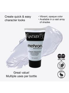 Mehron Fantasy FX Moonlight White krémes arcfesték tégelyben, élénk fehér színű professzionális arc- és testművészethez