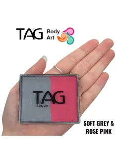 TAG csíkos arcfesték SOFT GREY & ROSE PINK 50gr