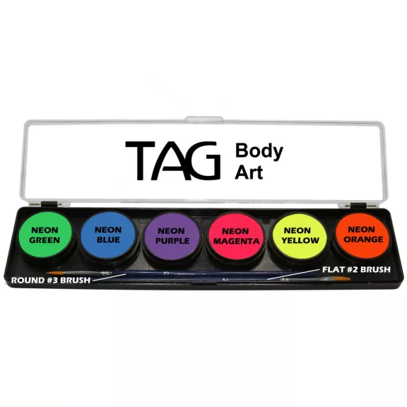 TAG UV NEON paletta+ 2 ecset 6x10gr