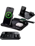 3 az 1-ben vezeték nélküli töltő telefonhoz, okosórához és fülhallgatóhoz
