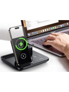 3 az 1-ben vezeték nélküli töltő telefonhoz, okosórához és fülhallgatóhoz