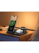 3 az 1-ben vezeték nélküli töltő telefonhoz, okosórához és fülhallgatóhoz