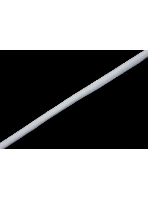 Gumis zsinór 2-3 mm-es, fehér és fekete színben