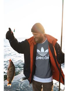 Póló Pecás minta, horgász póló, horgász ajándék, pamut póló horgászat, vicces pecás ruházat