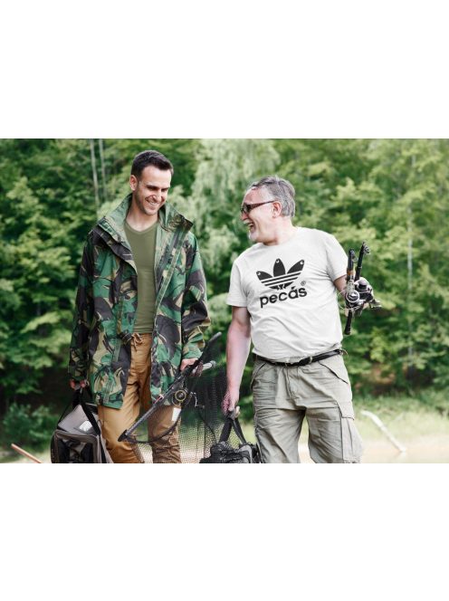 Póló Pecás minta, horgász póló, horgász ajándék, pamut póló horgászat, vicces pecás ruházat