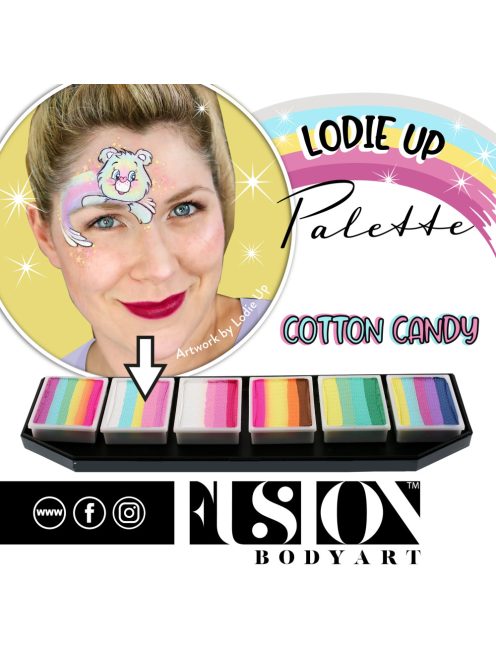 Fusion csíkos arcfesték paletta – Lodie Up Cute Pastel Rainbow