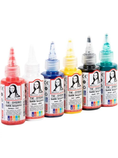 Tie Dye Textilfesték Készlet 6x40 ml Mona Lisa