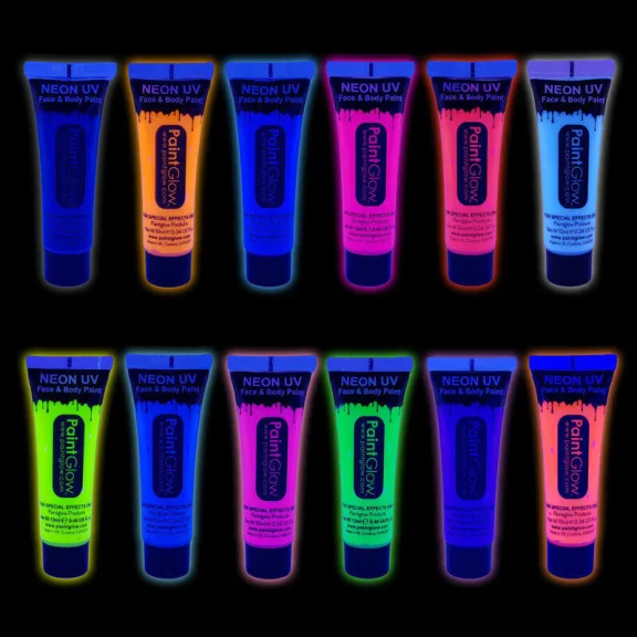 Paintglow Uv - Neon arc és testfesték Pink10ml