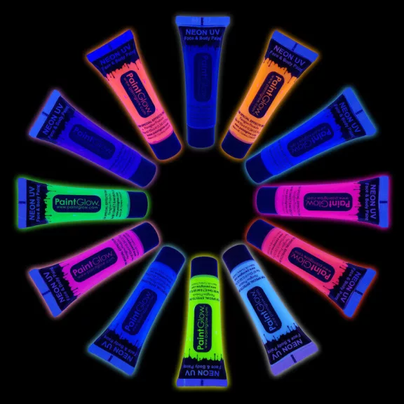 Paintglow Uv - Neon arc és testfesték Pink10ml