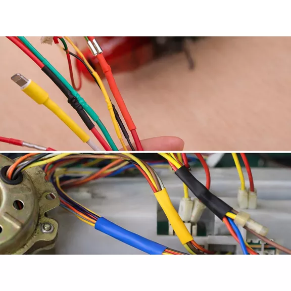 Kábel szigetelő hőzsugorcső készlet 9 méretben elektromos javításokhoz