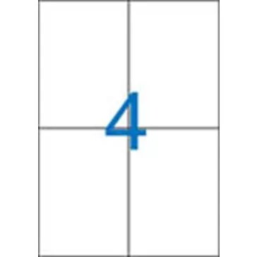 Nyomtatható öntapadó etikett A/4-4db/ív