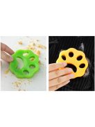 2 darab mosógép kefe zöld és narancssárga színben, ruhák szőrtelenítéséhez, szőr és hajszál eltávolítására