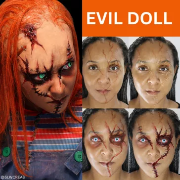 Mehron Horror FX Professional Makeup Kit tartalma - horror smink készlet vérrel és seb effektekkel
