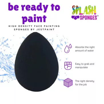 Sötétszürke Jest Paint Splash cseppszivacs arcfestéshez