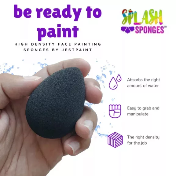 Splash Sponges csepp formájú professzionális arcfestő szivacs