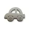 Autó lézervágott fa forma, fehér