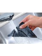 8 darabos csúszásgátló alátét szett szőnyegek és futószőnyegek alá, háromszög alakú, öntapadós padlóvédő