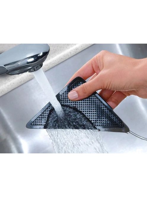 8 darabos csúszásgátló alátét szett szőnyegek és futószőnyegek alá, háromszög alakú, öntapadós padlóvédő