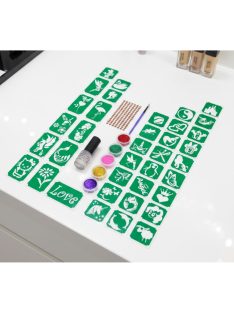 KiviArt csillámtetoválás készlet lányoknak lányos mintákkal