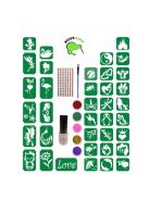 KiviArt csillámtetoválás készlet lányoknak lányos mintákkal