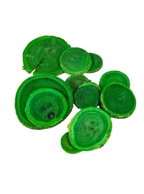 Fakorong zöld, csiszolt 5db/csomag - 0,3x4-8 cm