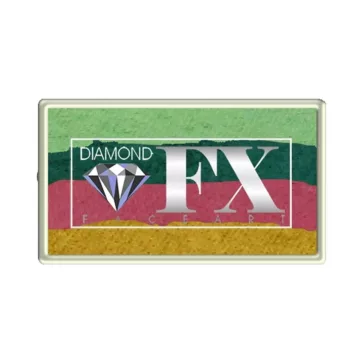Diamond FX Annas Sparkle csíkos arcfesték 28g, csillogó one stroke festék, kék lila árnyalatok, hercegnő festés, bőrbarát, vízbázisú