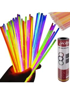 100 darabos vegyes színű világító pálcika szett csatlakozókkal, glow stick party kellék fesztiválokra és bulikra