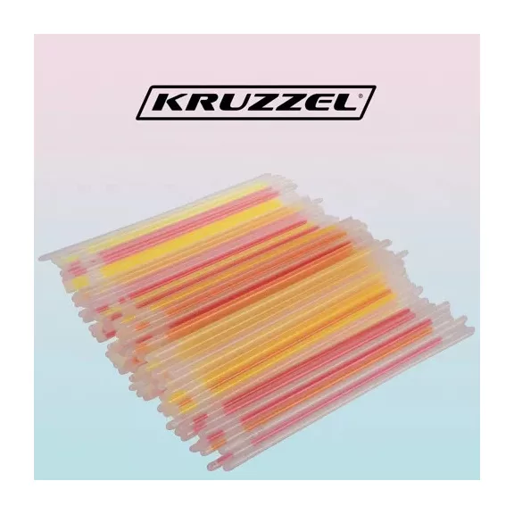100 darabos vegyes színű világító pálcika szett csatlakozókkal, glow stick party kellék fesztiválokra és bulikra