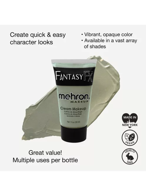 Mehron Fantasy FX Zombie Flesh (30ml) – Zöldes-szürke zombi arcfesték krém, vízbázisú
