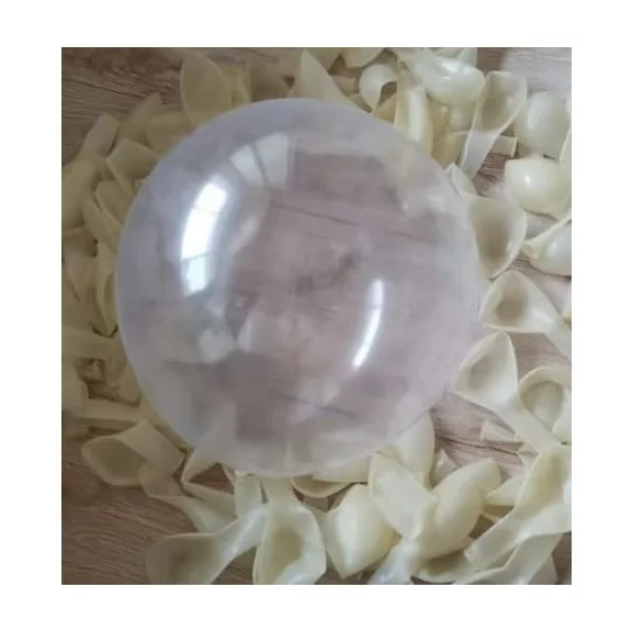 Átlátszó tölthető latex gömb lufi 30 cm dekorációhoz