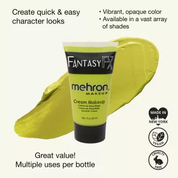 	Mehron Fantasy FX Ogre Green (30ml) – Ogre zöld krémfesték, vízbázisú szörny smink alap