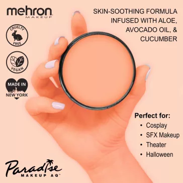 Mehron Paradise Makeup AQ Pastel Orange (40 g) – Pasztell narancs arcfesték, vízbázisú testfesték