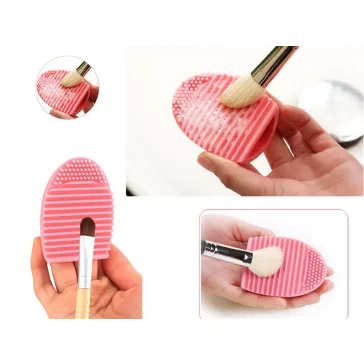 Szilikonos ecsettisztító – 7 × 5 × 3 cm