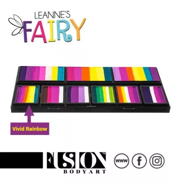 Fusion csíkos arcfesték Leanne's  Vivid Rainbow 30gr