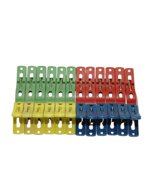 Ruhacsipesz - színes, műanyag 24 db/csomag