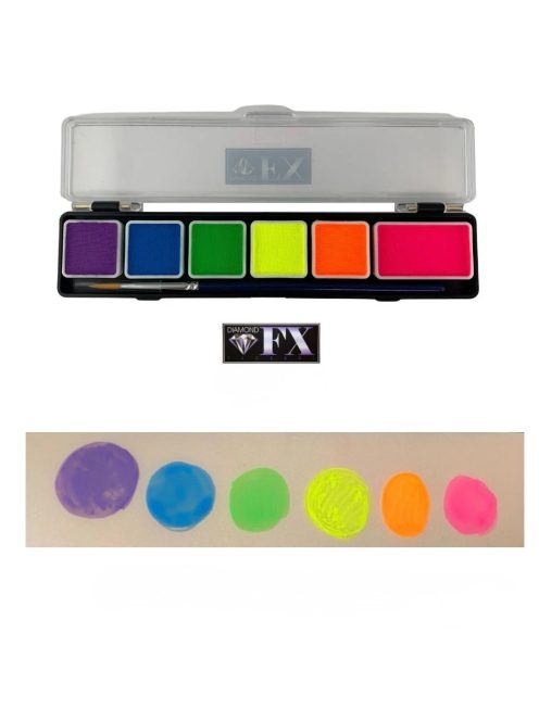 Diamond FX neon arcfesték készlet 6 UV színnel