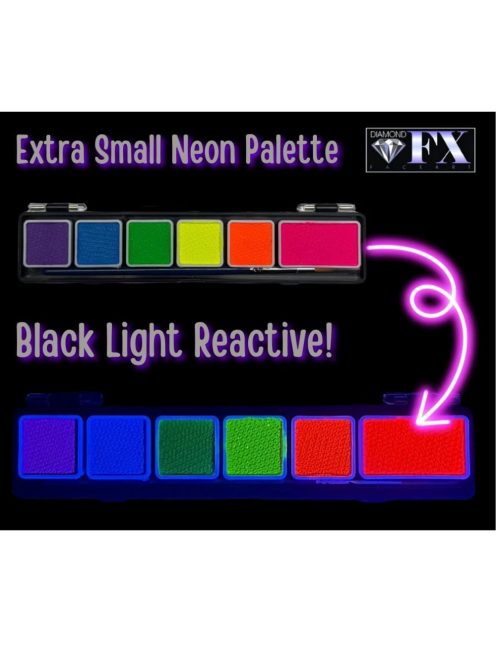 Diamond FX neon arcfesték készlet 6 UV színnel