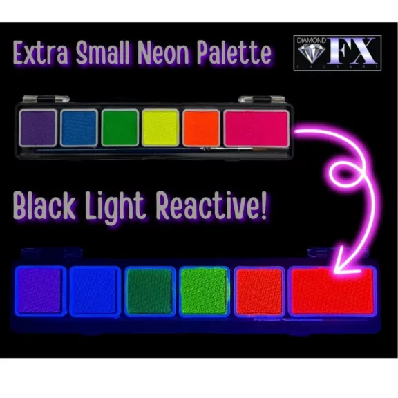 Diamond FX neon arcfesték készlet 6 UV színnel
