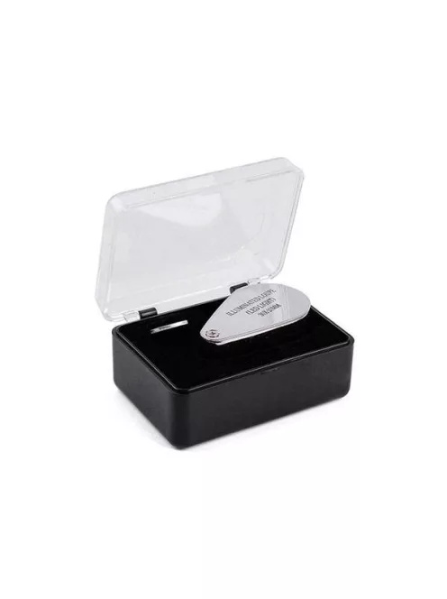 30x nagyítású led-es zsebnagyító ékszerekhez alumínium kivitel