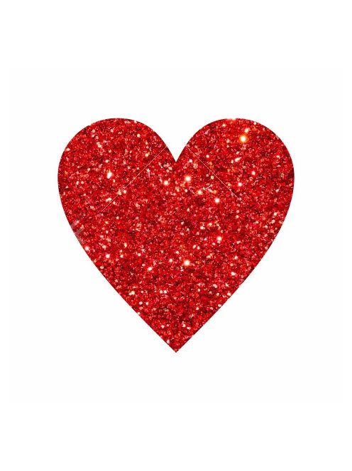 heart Glitter tattoo stencil