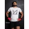 Kickbox Fighting kereknyakú pamut póló kick box mintával uniszex